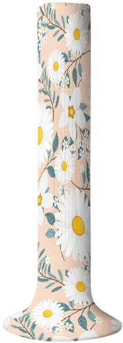CREATCABIN Housse Anti Poussière Ventilateur Tour Housse Protection pour Ventilateur Vertical Housse Anti Poussière pour Ventilateur sur Pied Housse Tissu pour Ventilateur Tour Jaune Fleur 125x60cm