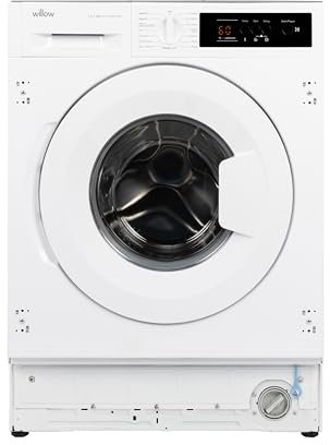 Willow WWM712BI 7kg 1200 RPM Integrated Washing Machine with Aquaball Feature, 15 Washing Programmes, Allergy Safe, Eco, Front Loading
