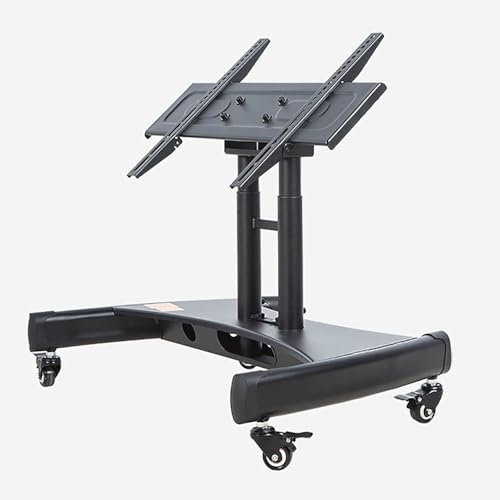 VUIKLCty Support de télévision Mobile à Hauteur réglable, adapté aux téléviseurs à écran Plat/incurvé LCD LED de 32 à 75 Pouces