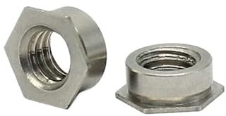 50–100 Stück M2 M2,5 M3 M4 M5 M6 Selbstklemmende Einpressmutter, 304 Edelstahl-Einsteckmutter, einheitliche PEM-Einpressmutter(100pcs FS-M2-1)