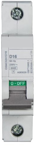 HYRTEFBN Disjoncteur magnéto-Thermique de Type C 1P 1A 2A 3A 4A 6A Interrupteur pneumatique 230VAC 50HZ 6KA(2A)