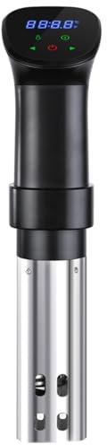 Sous Vide, Cocina Baja Temperatura 850W Inmersión a Prueba de Agua IPX7, Inteligente Detiene Automáticamente para Cocinar Carnes a Fuego Lento, Como Ternera y Salmón