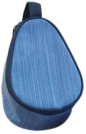 Bolsa organizadora de cuencos de camping | con asa portátil con cremallera - Bolsa de vajilla de viaje | para senderismo, picnic, mochilero, playa, pesca, azul con tonos morados, Refer to description
