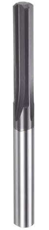 QUARKZMAN Alesatore A Pressione In Carburo 0.202 (5.131mm) Diametro A Scanalature Diritte A Codolo Cilindrico Utensile Per Alesatura Per Metalli E Torni Centri CNC Colore Nero