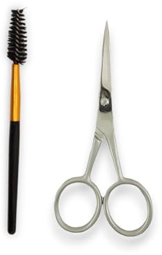 DreamCut Brow Shaping Scissors with Brush - Surgical Stainless Steel