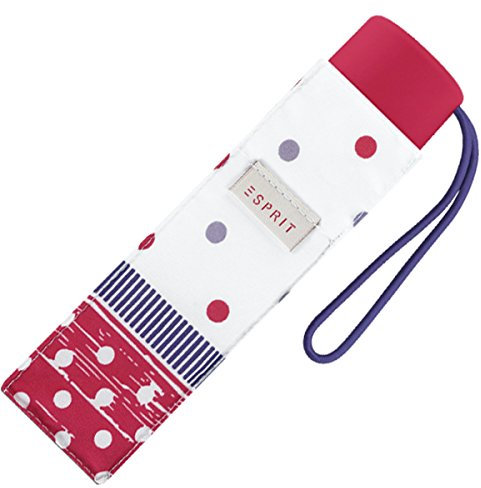 ESPRIT Petito polka dots raspberry 50966 Regenschirm Taschenschirm Schirm Schirme