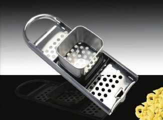 GRATTUGIA MACCHINETTA TAGLIA SPATZLE gnocchi INOX cm.32