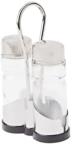 LACOR - 62866 - Juego De Salero-Pimentero Basic 2 Piezas con Soporte