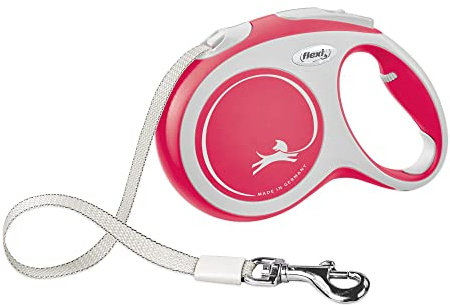 flexi CF30T5.250.R Hundeleine, einziehbar, 4,9 m, Größe L, Rot
