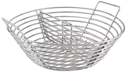 Mydracas Kamado Joe Classic Holzkohle-Feuerkorb mit Trennwand, großes grünes Ei, Edelstahl-Grill-Aschekörbe für das große, grüne Ei, Kamado Joe Classic