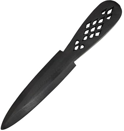 Mythrojan Wooden Knives, Athame Wiccan Handmade knife Pagan Witch Wizard Wicca for Pagan, Wiccan, Ceremonial Practices Medieval Vinatge Wooden Knife - Black