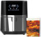 HOMCOM 4.5L Air Fryer, 8-in-1 Digital Air Fryer Oven with Rapid Air Circulation, Temp Control & Timer, Non-stick Basket, Oil-Free Cook, 1500W, Black