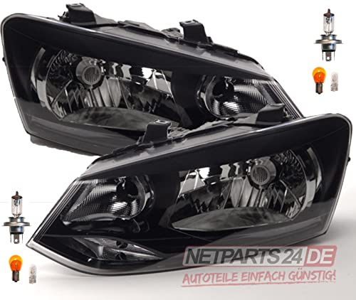 Johns, Scheinwerfer Halogen passend für VW Polo 6R Satz L R Leu. LWR 2009-