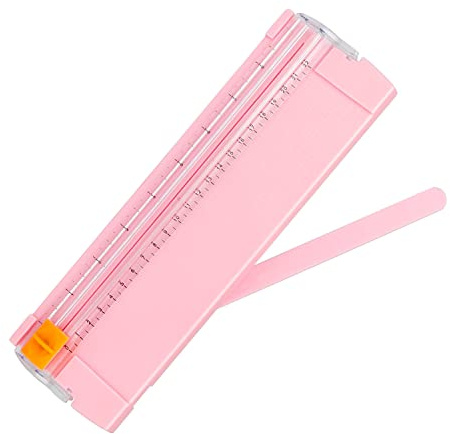 Massicot, DIYCUT Coupe Papier Portable, Outils Remplaçable Lame Rogneuse Papier, Massicot Scrapbooking avec Protection de Sécurité Automatique pour Couper du Coupons, Papier, Photos, Etiquettes