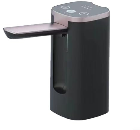 PETSTIBLE Water Bottle Pump,Electric Wine Separator Water Dispenser Pump For Party Foldable Rechargeable(black)