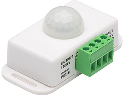 Yardenfun Sensore Di Movimento - Sensore Di Movimento 12v/24v Per Illuminazione Interna Ed Esterna