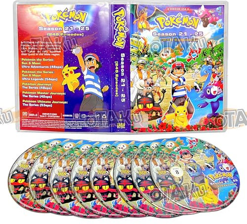 POKEMON (SEASON 21-25) - COMPLETE ANIME TV SERIES DVD BOX SET ( ENGLISH DUBBED ) SHIP FROM UK