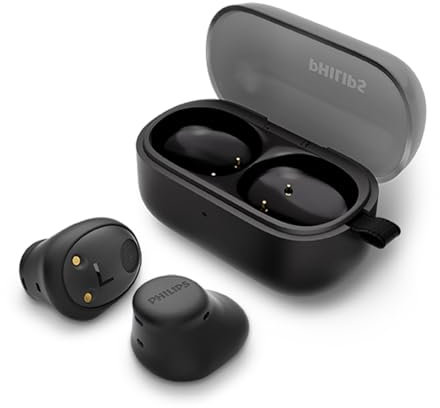 PHILIPS TAT2149BK True Wireless In Ear Bluetooth Headphones - Small buds, Great value Natural sound, Dynamic bass, Pocket-sized charging case, Clear calls - Black