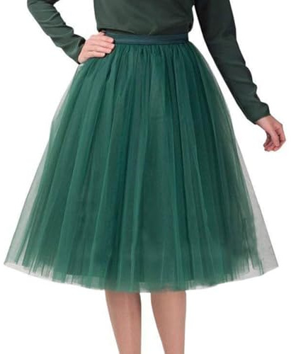 Damen Tüllrock 50er Rockabilly Petticoat Tutu Unterrock Retro Ballet Tanzrock 3 Lagig Tüll Ballett Tütü Rock Karneval Kostüm Zubehör Cosplay Faschingskostüme