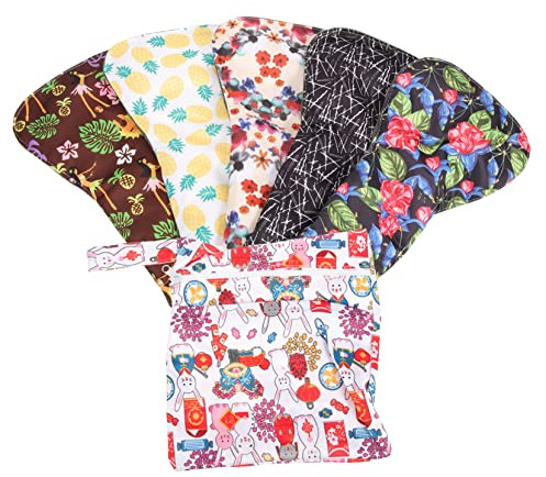 KOMBIUDA 1 Set Di Assorbenti Mestruali Riutilizzabili Lavabile Al Carbone Di Bambù Assorbenti Femminili Per Protezione
