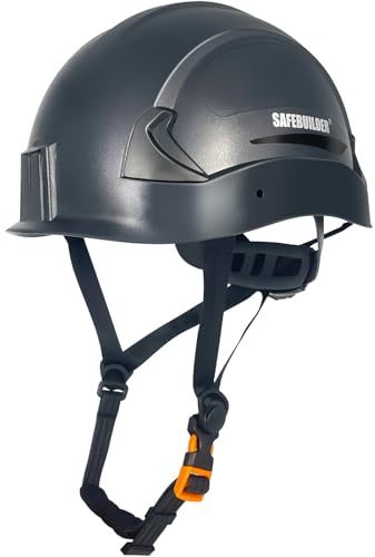 SAFEBUILDER G2E Safety Helmet Type 2 Class E Hard Hats with EPS Foam Liner Lightweight Adjustable Size for Eletrical Construction Rescue Work at Height OSHA (Black Type 2-G2E)