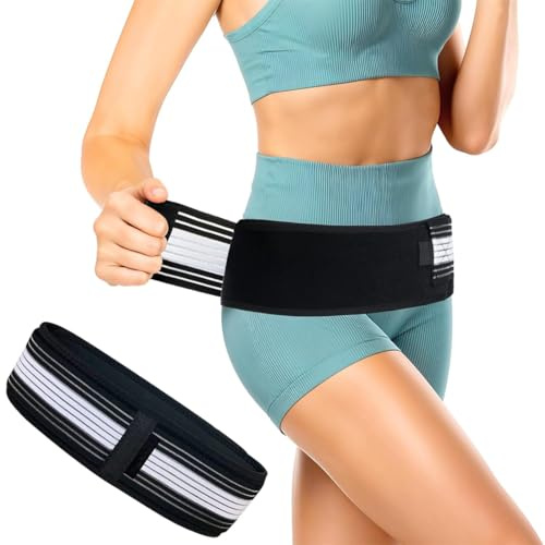 OIXEYA Ceinture Sacro Iliaque Hanche en Élastique, Ceinture de Soutien Lombaire pour Homme et Femme, pour Support Scoliose, Soutien pour Sciatique,140CM