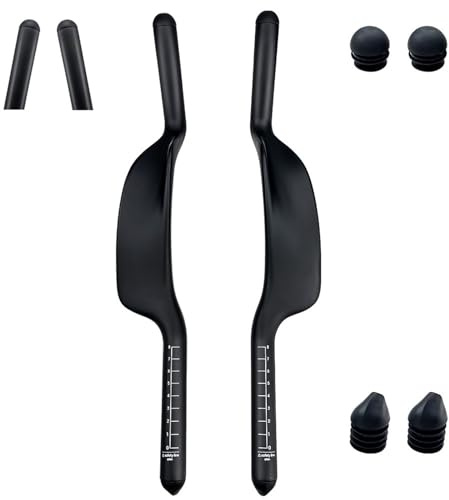 Carbon Clip-on Aero Bars for TT and Triathlon Bikes | Clip-on aero bars, streamlined shape for better riding efficiency(No With holes)