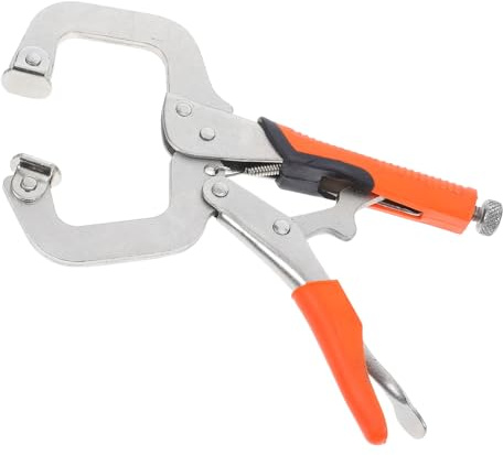 Gogogmee Heavy Duty C zwinge mit Flacher Schnellfixierung für Holzarbeiten und Reparaturen Stabile Werkstattklemme für Präzises Fixieren bei Schweiß Industrieeinsatz