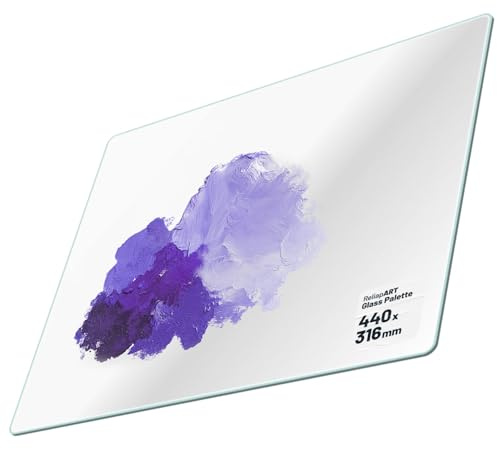 ReliapART Artists’ Clear Glass Art Paint Palette - 440x316mm