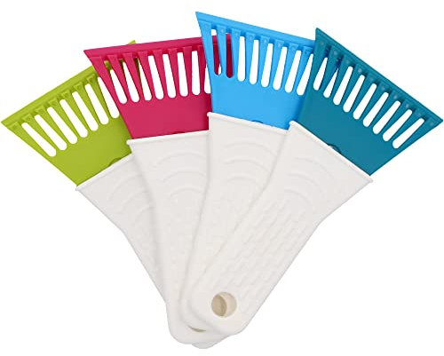 NIGRIN 71322 Grattoir à glace pour voiture, grattoir à glace Nano, bord de raclage de glace de précision 95 mm, en plastique robuste, assorti