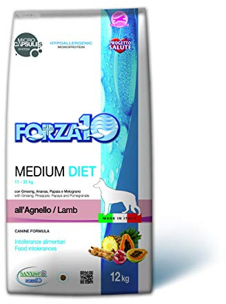 F10 Cane Medium Diet Agnello/Riso kg 12