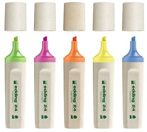 5er Set Nachfüllbarer Textmarker 24