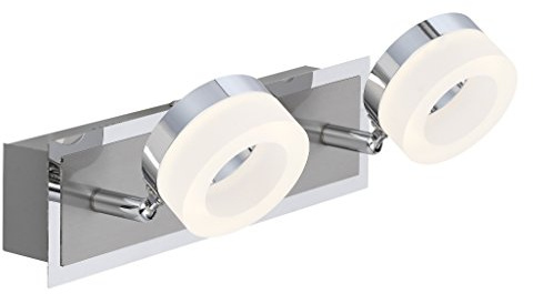 Dapo LED Leuchte Decken-Spot Marena LED-Deckenleuchte LED-Deckenstrahler 4W- 320lm Wand-Spot LED-Deckenspot LED-Wandleuchte Spotleuchte LED (nickel -2 flammig)