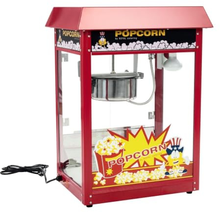 helloshop26 máquina de palomitas de maíz profesional 1 600 Watts rojo