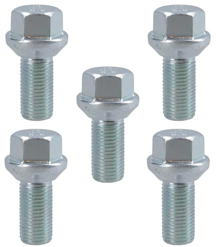 AB Tools 5 Pack M14 x 1.5 Trailer Wheel ConicaI Bolt for Ifor Williams Indespension Knott