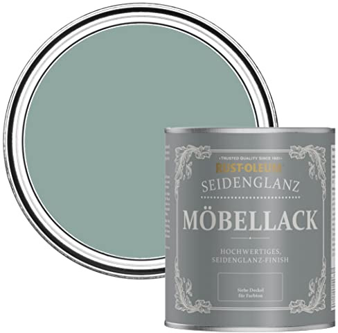 Rust-Oleum Blue Furniture & Skirting Board Paint in Satin Finish - Gresham Blue 750ml
