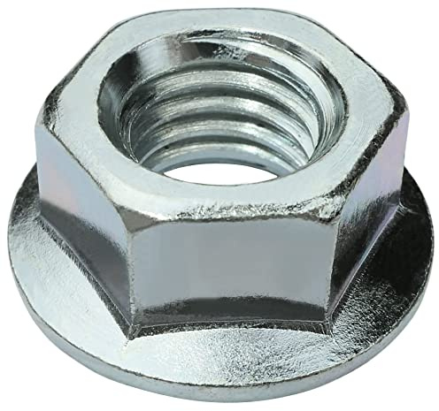 AERZETIX C58281 Satz von 25 Sechskantmuttern mit flansch/sperrzahnmutter M10 Ø 20 mm