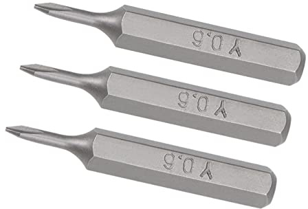 Kozelo 3pz Tre Punte Bit - [1.1 x H5/32 x Y0.6] Esagonale Gambo Y-tipo Vite Autista Testa per Presa Cacciavite Maniglia Uso