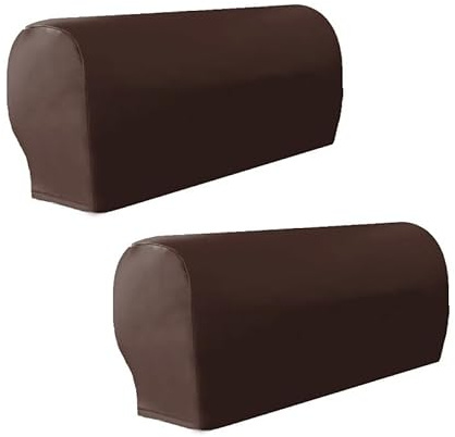 Bestenrose Wasserdichte Sofa-Armlehnen, PU-Sesselbezüge, Stretchschutz | Couchbezug, Sesselbezüge für Armlehnen, PU-Leder, Armlehnenbezug für Sofa, leicht zu reinigen, kratzfest, maschinenwaschbar