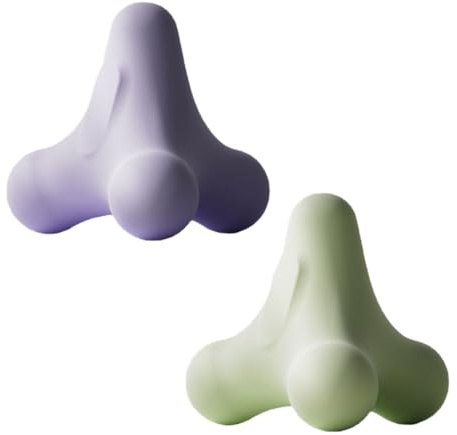 VONCYKI Plantar-Ball, Massage, Schulter, Nacken, Taille, Handmuskulatur, Milchsäure, Entspannung, Yoga, Meridian, Fitnessball, viereckiger Faszienball (c)