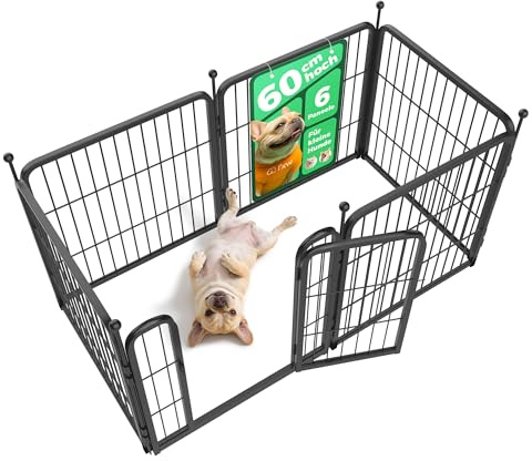 FXW Aster Welpenauslauf für Garten & Camping, 60 cm, 6-teilig | Einfacher Aufbau, Robuste Ausführung, Flexible Formen, Für Welpen & kleine Hunde, Patentiert