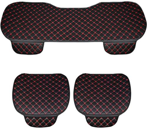 Susy Shop Housse de siège universelle pour voiture, protection assise + dossier avant, protection confort coussin pour intérieur (LS025 - Siège rouge uniquement)