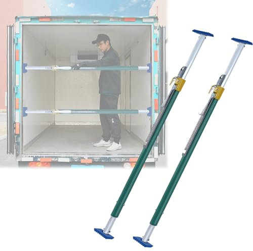 ladungssicherung stange Verstellbare Ladestange für Pickup-Truck-Ladefläche – 2er-Pack, 7,4–8,7 Fuß, robuste Ladestabilisierungs-Stützstange für Anhänger, SUV, universelle Trennstangen-Ladungsschlösse