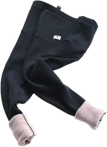 Vinter sammetsbyxor för gravida kvinnor moderskap leggings varma kläder förtjockning graviditetsbyxor, justerbara hög midja damleggings gravida kvinnor gravid mamma gåvor, Svart, L