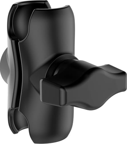 XiXiYang RAM Mounts Double Socket Arm 25mm,B Size 1'' Ball Short Compatible with RAM Mounts Metal Ball Socket Ram Mount - Full Length for Bike Motorcycle 1'' Ball Adapter Composite Medium Arm (9.5CM)