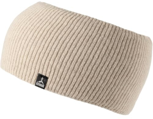 ALTIDUDE Merino Stirnband Hermit RIPP Strick Kopfband Ohren Schützer Lamm Wolle beige