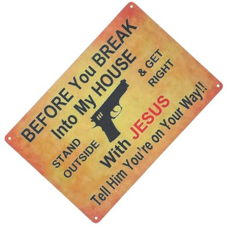 Lurrose Cartel De Advertencia Divertido Decoración Retro Letreros De Hojalata Vintage