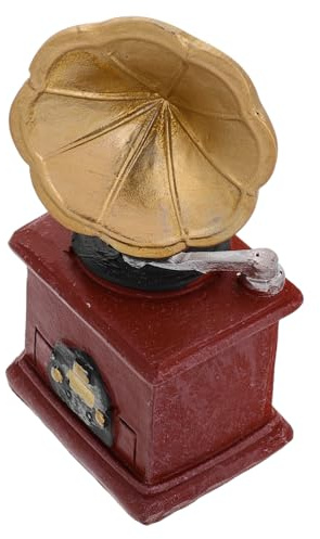 GLEAVI Decorazione in Resina Fonografo Miniatura retrò per Decorazioni Fonografo Vintage