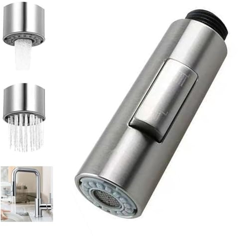 Oiieco Kitchen Tap Spray Head Replacement Part Dual Function Pull Out Faucet Sprayer, for Kitchen Sink Tap Extender Faucet Head Replacement Nozzle G1/2