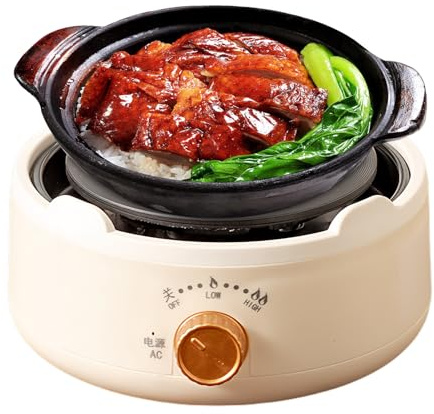 Piastra Riscaldante Portatile, Fornello Portatile, Piastra Cucina Riscaldatore Caffè Controllo Regolabile Scaldabiberon Tè per Viaggio Campeggio Picnic Hotel Casa